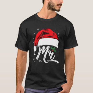 T-shirt M. Et Mme Santa Hat Couples De Noël Qui Correspond