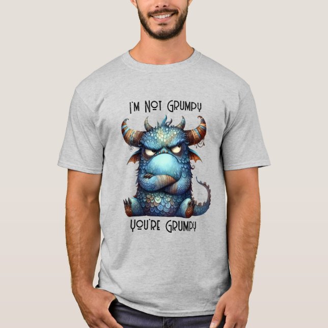 T-shirt M. Grumpy Monster (Devant)