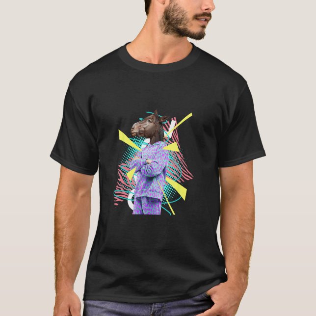 T-shirt M Hor voit Tête de cheval (Devant)