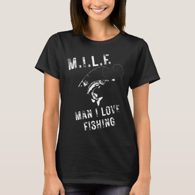 T-shirt M.i.l.f. Man J'adore la pêche  (Devant)