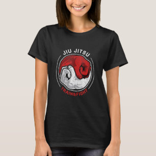 T-shirt M Ial Jiu Jitsu Retro Train Fist Yin Yang