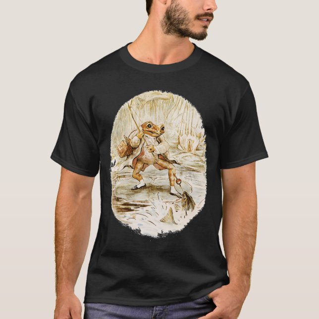 T-shirt M. Jeremy Fisher par Beatrix Potter (Devant)