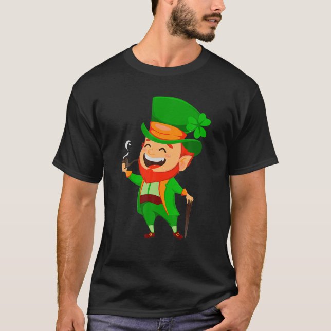 T-shirt M. Leprechaun Irlandais Clover St Patrick's Day Gr (Devant)
