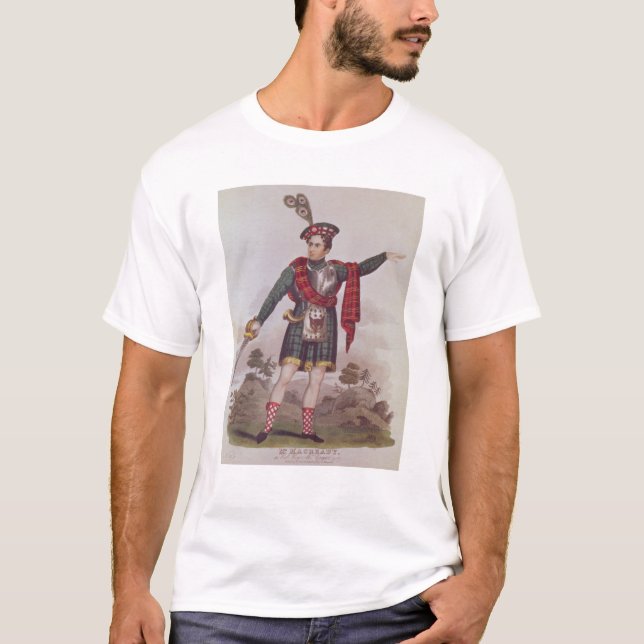 T-shirt M. Macready dans le rôle de Rob Roy Macgregor (Devant)
