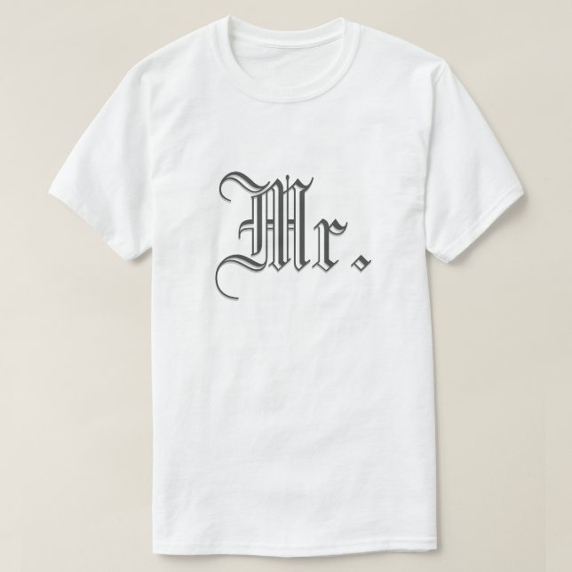 T-shirt M. & Mme Blackletter (Design devant)
