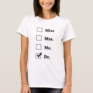 T-shirt M. Mme Mme le Dr. chemise