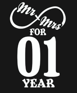 T Shirts Anniversaire Mariage 1 An Originaux Personnalisables Zazzle Fr