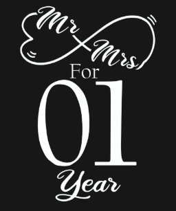 T Shirts Anniversaire Mariage 1 An Originaux Personnalisables Zazzle Fr