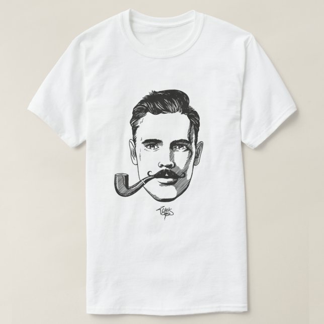 T-shirt M. Mustache (pour l'homme) (Design devant)