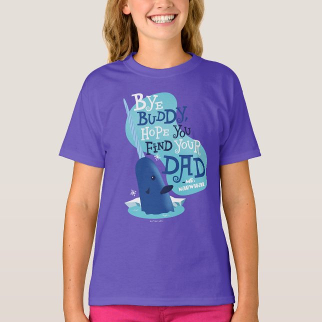 T-shirt M. Narwhal | Par Buddy, J'Espère Que Vous Trouvere (Devant)