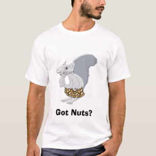 T-shirt M. Nutz de caractère d'écureuil, obtenu des écr