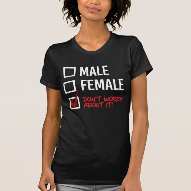 T-shirt M ou F ? N'y pensez plus (Devant)