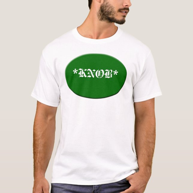 T-shirt m_oval, *KNOB* (Devant)