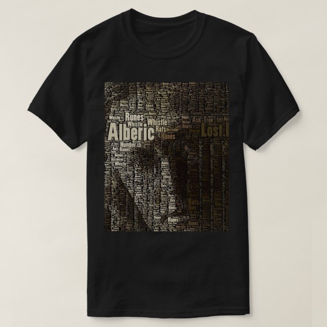 T-shirt M R James - Antiquaire (en mots...) (Design devant)