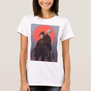 T-shirt M&S Simon et Michiko - Art par Mona Finden