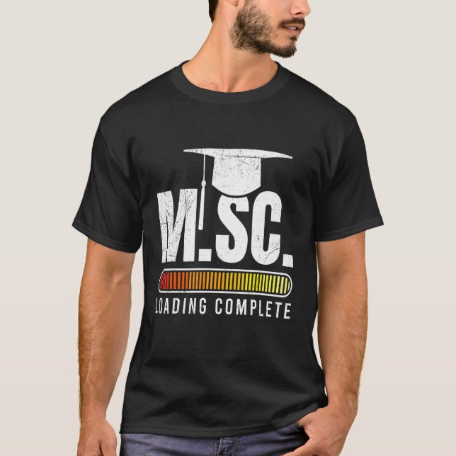 T-shirt M Sc loading Master Master Master Master Science (Devant)
