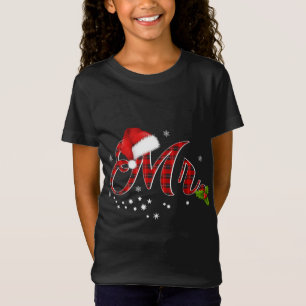 T-Shirt M. Shirt Red Plaid Santa Hat Couples correspondant