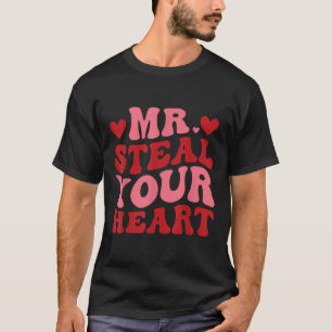 T-shirt M. Steal Your Heart Retro Valentines Day