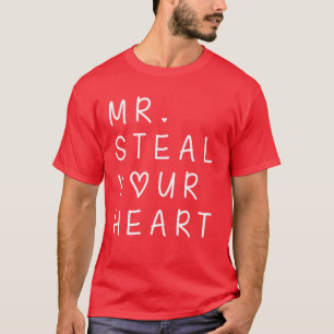 T-shirt M. Steal Your Heart Valentines Day Funny V-Day Boy