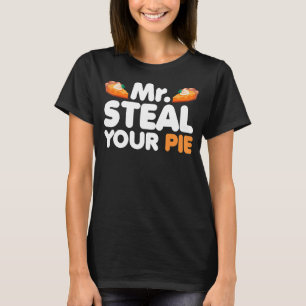 T-shirt M. Steal your Pie Thanksgiving Day Citrouille Pie