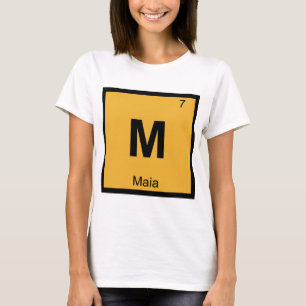 T-shirt M - Tableau périodique de chimie de Maia Pleiades