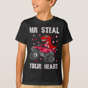 T-shirt M. Vole Ton Cœur Dinosaure Monster Truck T Rex V