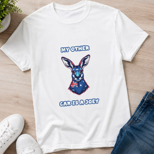 T-shirt Ma Autre Voiture Est Un Amoureux De Kangourou Drôl