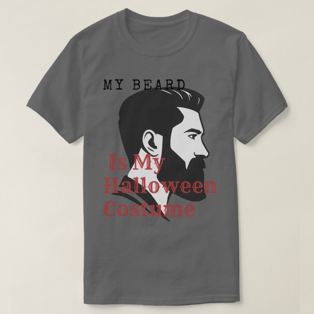 T-shirt Ma Barbe Est Mon Costume D'Halloween 9 (Design devant)