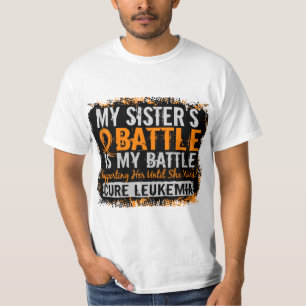 T-shirt Ma bataille soeur de trop 2 leucémies