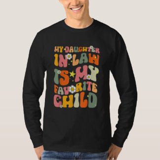 T-shirt Ma belle-fille est mon enfant préféré Groovy 