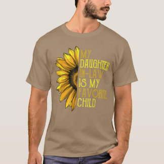 T-shirt Ma belle-fille est mon enfant préféré Mère Soleil