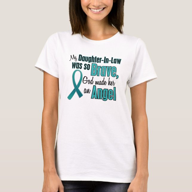 T-shirt Ma Belle-Fille Était Si Courageuse (Devant)