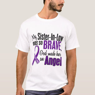 T-shirt Ma belle-soeur est un Cancer pancréatique d'ange