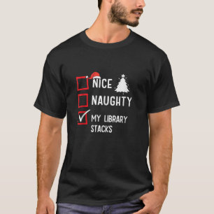 T-shirt Ma bibliothèque empile une gentille bibliothécaire