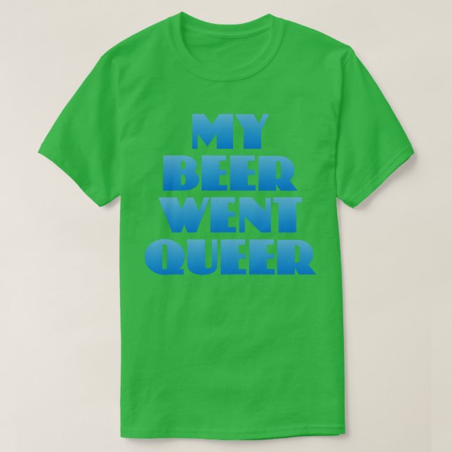 T-shirt Ma bière est devenue Queer (Design devant)
