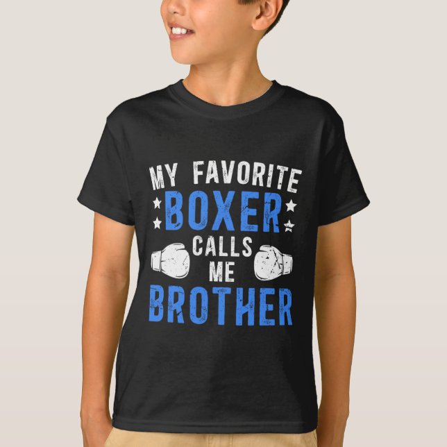 T-shirt Ma boîte préférée m'appelle Brother Boxing Brother (Devant)
