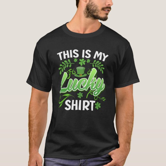 T-shirt Ma chance charme St Patrick's Day (Devant)