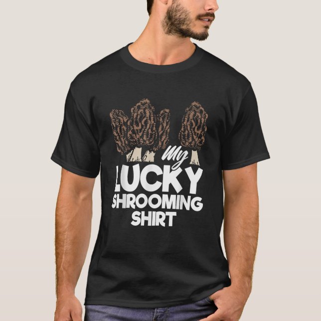 T-shirt Ma Chasse Chasse Aux Champignons De Chasse Lucky (Devant)