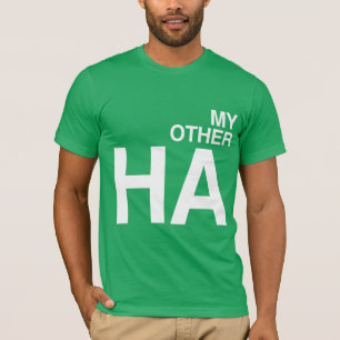 T-SHIRT MA CHEMISE D'AUTRE MOITIÉ A LAISSÉ - BLANC - .PN