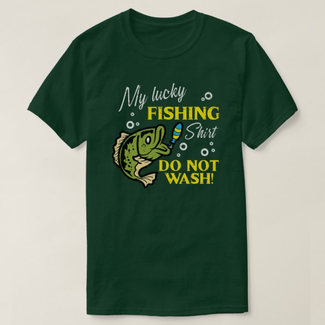 T-SHIRT MA CHEMISE DE PÊCHE CHANCEUSE (Design devant)