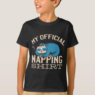 T-shirt Ma chemise de sieste officielle, Lazy dormant Slot
