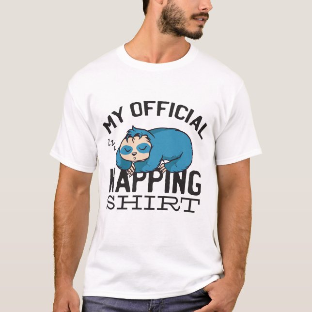 T-shirt Ma chemise de sieste officielle - Lazy sombrer Slo (Devant)