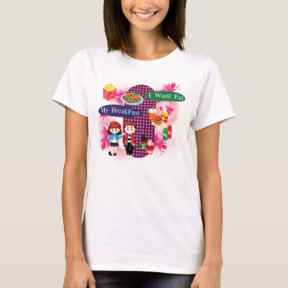 T-shirt Ma Chemise Femmes Petit Déjeuner