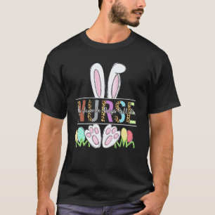 T-shirt Ma chère femme infirmière léopard Pâques