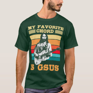 T-shirt Ma Chord Préférée Est Guitariste Gsus
