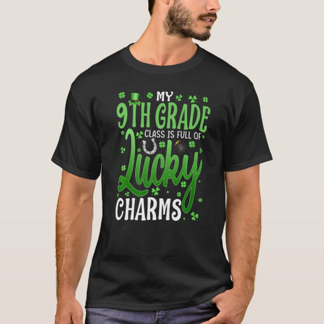 T-shirt Ma Classe 9E Est Pleine De Charms Lucky St Part (Devant)