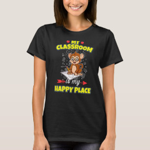 T-shirt Ma Classe Est Mon Heureux Endroit Primaire Élément