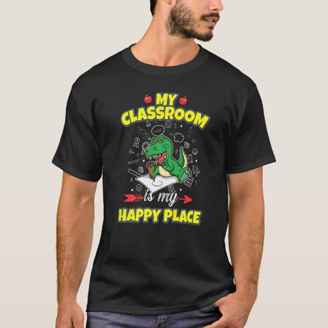 T-shirt Ma Classe Est Mon Heureux Endroit Primaire Élément (Devant)