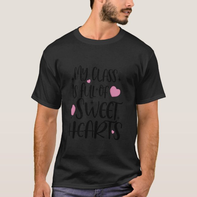 T-shirt Ma Classe Est Pleine D'Amoureux Candy Vale Enseign (Devant)