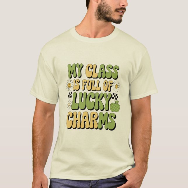 T-shirt Ma Classe Est Pleine De Charmes Chanceux Professeu (Devant)